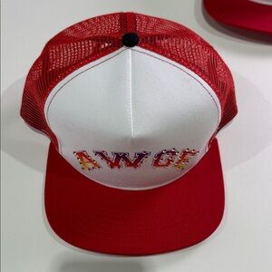 AWGE Red and White Women's Trucker Hat NWOT